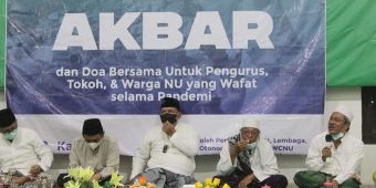 Doakan Korban dan Berharap Pandemi Covid-19 Segera Berakhir, PCNU Nganjuk Gelar Tahlil Akbar