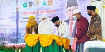 ​Wapres Ma'ruf Amin Resmikan Menara Setinggi 56 Meter di Ponpes Hidayatulloh Al Muhajirin Arosbaya