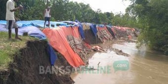 Tanggul Bengawan Solo di Kanor Longsor Lagi, Warga Sekitar Tak Bisa Tidur 