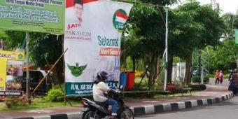 Peringatan Hari Santri Usai, Baliho Anggota DPRD Jatim Ka'bil Mubarok di Sidoarjo Dirusak