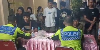 Razia Balap Liar saat Ngabuburit, Polsek Mojoagung Amankan Puluhan Motor