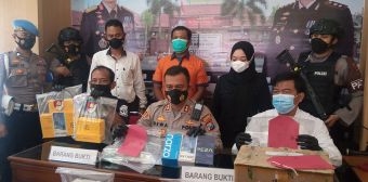 Polres Madiun Kota Ringkus Pencuri Paket Berisikan 33 Handphone dari Gudang Pengiriman Barang J&T