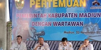 Difasilitasi Kominfo, Dinkes dan Dinsos Kabupaten Madiun Sampaikan Capaian Proja kepada Media