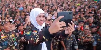 Khofifah Ajak GP Ansor dan Banom NU Lainnya Wujudkan Visi Indonesia Emas 2045