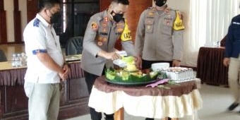 Peringati HUT Humas Polri ke-70, Kapolres Nganjuk Harap Tetap SInergi dan Harmonis dengan Wartawan