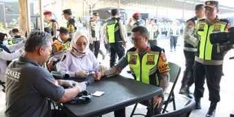 Kapolres Mojokerto Kota Pimpin Apel Pengamanan Pilkada 2024