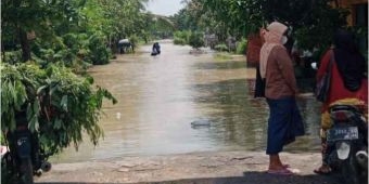 Lagi, Kali Lamong Meluap, Sudah 4 Desa di Benjeng Terendam Banjir