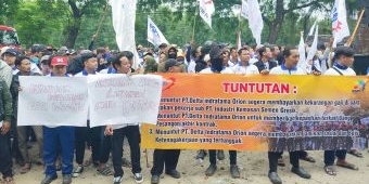 Didemo Ratusan Buruh, Manajemen PT DIO Janji Berikan Hak Pekerja