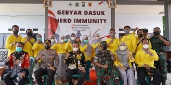 Sekda dan Dandim Sumenep Hadiri Gebyar Dasuk Herd Immunity