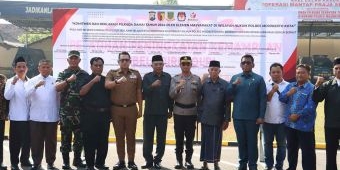 Polres Mojokerto Kota Ajak Seluruh Elemen Deklarasi Pilkada Damai