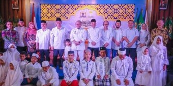 Eri Cahyadi Ajak Anak Yatim Doakan Ning Lia Jadi Senator