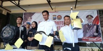 Polisi di Jember Amankan 4 Remaja Pembawa Sajam