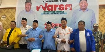 Pilkada Jombang, Pasangan Warsubi-Salman Deklarasi Bersama 8 Partai Pengusung