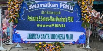 Protes PBNU Soal Pemecatan Kiai Marzuki, Kantor PWNU Jatim Dipenuhi Karangan Bunga