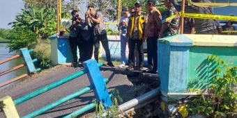 Jembatan Kedungpeluk Ambrol, Plt Bupati Sidoarjo Beri Alternatif Pengganti Sementara