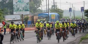 Pam Jalur Kediri Dholo KOM Challenge 2022, Azrul Ananda Apresiasi Polres Mojokerto Kota