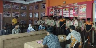 Tawuran Antar Gangster, 14 Pelajar di Kediri Diamankan Polisi