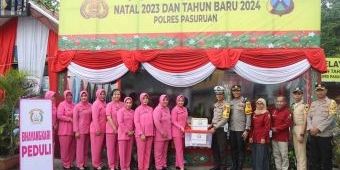 Bersama Bhayangkari, Kapolres Pasuruan Tinjau Operasi Lilin Semeru 2023 