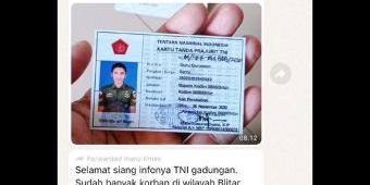 Beredar Kartu Anggota Kodim 0808 Blitar Diduga Palsu, Dandim: Jangan Sampai Ada Korban