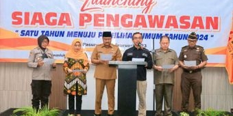 Wali Kota Pasuruan Teken Deklarasi Pemilu Damai Berintegritas