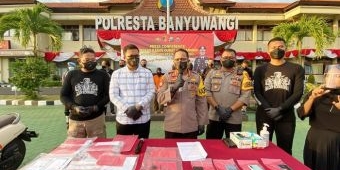 Gondol Puluhan Motor di 10 Kecamatan, Sindikat Curanmor di Banyuwangi Digulung Polisi