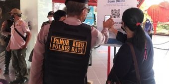 Gelar Patroli Prokes, Tim Pamor Keris Polres Batu Sasar Sejumlah Tempat ini