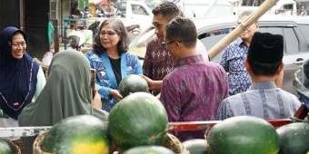 Pesan Pj Wali Kota Kediri saat Resmikan Pengembangan Pembangunan Pasar Grosir Ngronggo