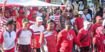 Pemkab Sumenep Gelar Kirab Bendera Merah Putih Sepanjang 78 Meter