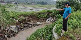 Plengsengan Irigasi di Desa Bulusari Jebol, Petani Minta Segera Ada Penanganan