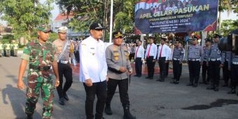 Polres Ngawi Persiapkan Personel Gabungan untuk Pengamanan Mudik Lebaran 2024