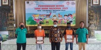 Hari Anak Nasional 2021, 67 Anak Didik Pemasyarakatan di Jatim Dapat Remisi