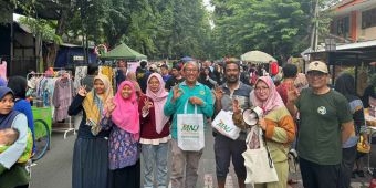 Datangi Car Free Day, Wakil Ketua DPRD Gresik Ikut Sosialisasikan Bahaya Sampah Plastik