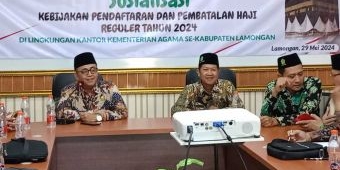 Kemenag Lamongan Gelar Sosialisasi Kebijakan Pendaftaran dan Pembatalan Haji Reguler