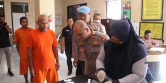 Puluhan Tahanan Polres Kediri Kota Jalani Tes Urine