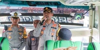 Kapolres Pasuruan Kota Berangkatkan 72 Peserta Mudik Gratis ke Jakarta