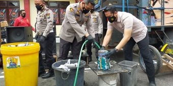 Selama Operasi Ketupat Semeru 2021, Polisi di Blitar Sita Ratusan Petasan dan Puluhan Sound System