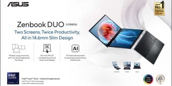 ASUS Zenbook DUO, Laptop Dual-Screen OLED Terbaik di Dunia