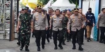 Kapolresta Sidoarjo Dampingi Kapolda Jatim Tinjau Lokasi Peringatan Satu Abad Harlah NU