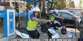 Dorong Penggunaan Kendaraan Bebas Emisi, Polrestabes Surabaya bersama PLN Bangun Gardu SPKLU