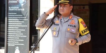 Pimpin Apel di Polsek Geneng, Ini Pesan Kapolres Ngawi