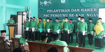 Setelah Lama Mati Suri, Pergunu Ngawi Lantik 19 PAC