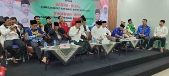 Membludak, 13 Parpol Deklarasi Dukung Barra-Rizal, Otomatis Kantongi 25 Kursi DPRD