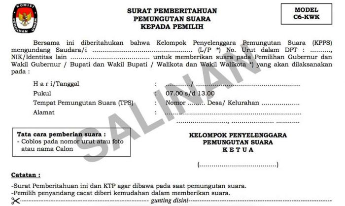 Formulir C6 di Banyuates Sampang Belum Diedarkan