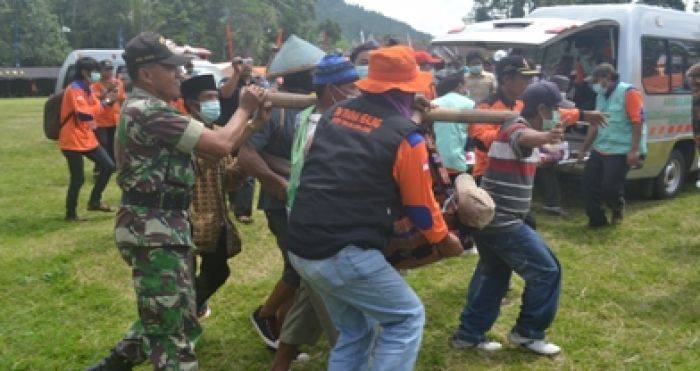 Antisipasi Letusan Semeru, Pemkab Lumajang Gelar Simulasi