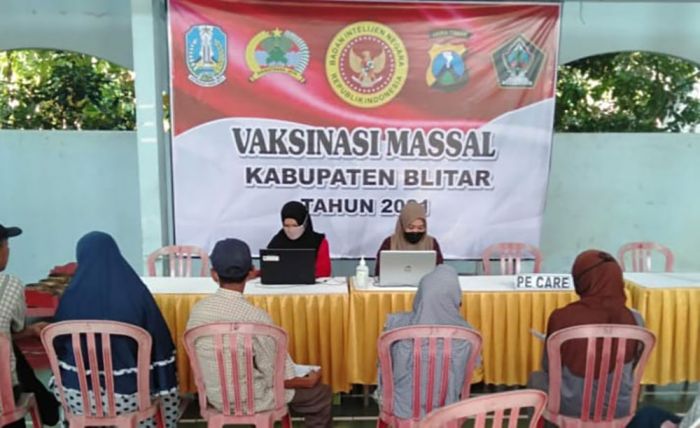 Bantu Percepat Capaian Vaksin, Sasaran Vaksinasi Covid-19 BIN Jatim di Blitar Diperluas