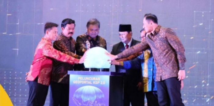 AHY Dampingi Presiden Terpilih Luncurukan Geoportal KSP