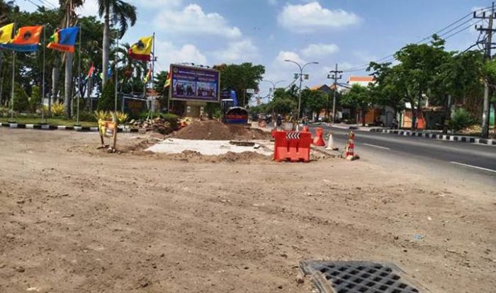 Masuk Desember, Proyek Box Culvert Perkotaan Gresik Belum Rampung