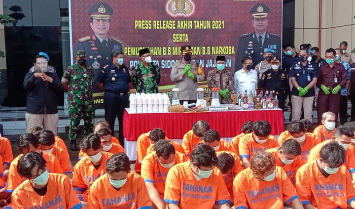 Kapolresta Sidoarjo: Peredaran Narkoba Meningkat di Tahun 2021