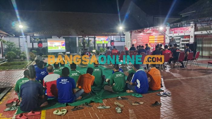 Lapas II B Tuban Gelar Nobar Timnas Indonesia Vs Australia