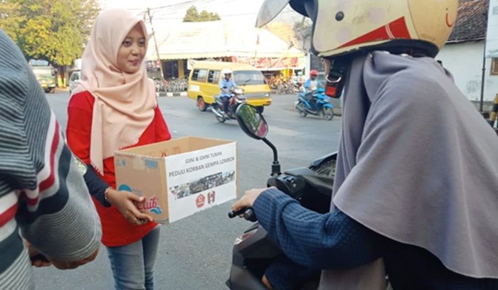 ​Peduli Korban Gempa Lombok, GMNI dan GSNI Tuban Galang Dana